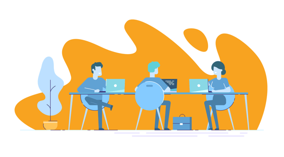 People sitting at a table