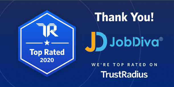 JobDiva Given ‘Top Rated’ Award in Applicant Tracking by TrustRadius for 2020